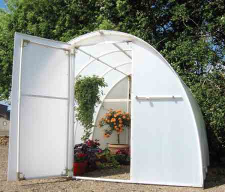 hoop style greenhouse