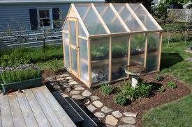 put greenhouse close to garden