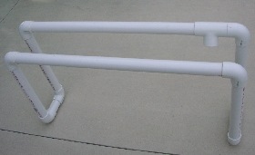 PVC frame for buckets PVC frame for buckets