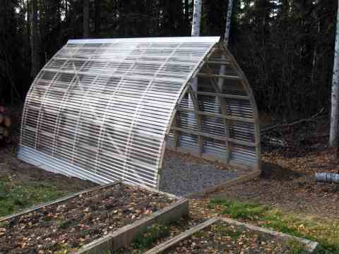 Gothic arch greenhouse