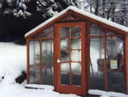 greenhouse in the snow greenhouse in the snow