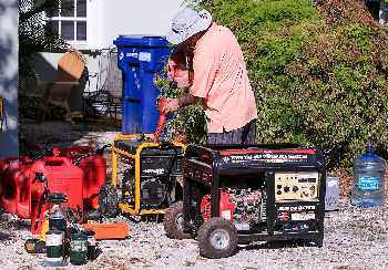 Preparing portable generators for the next disaster.